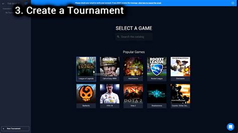 How to Create a Tournament on Battlefy .